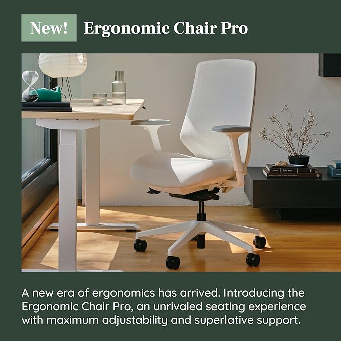 Branch Ergonomic Chair Pro - Mesh Office Chair with 14 Points of Adjustment - Height, Depth & Tilt Adjustable - 5D Armrests - Forward Tilt, Smooth Recline, and Lumbar Support - Shore