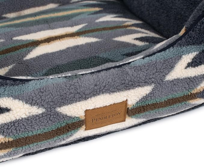 Pendleton Berber Kuddler Dog Bed - Wyeth Trail Oxford, M