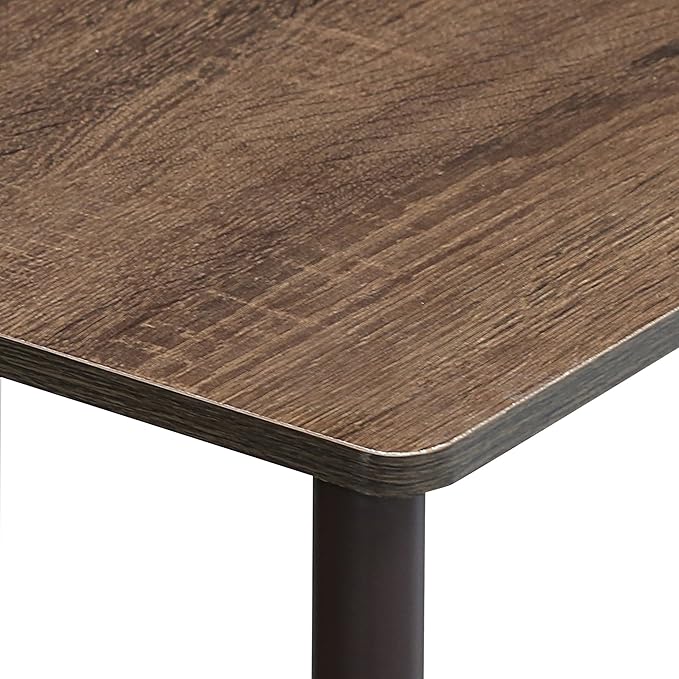 Furinno TURN-N-TUBE Storage Shelves, 3-Tier Book Shelf, Corner Shelf, Toolless Open Shelves, for Organization and Storage, Living Room, Garage, Home Office, Walnut