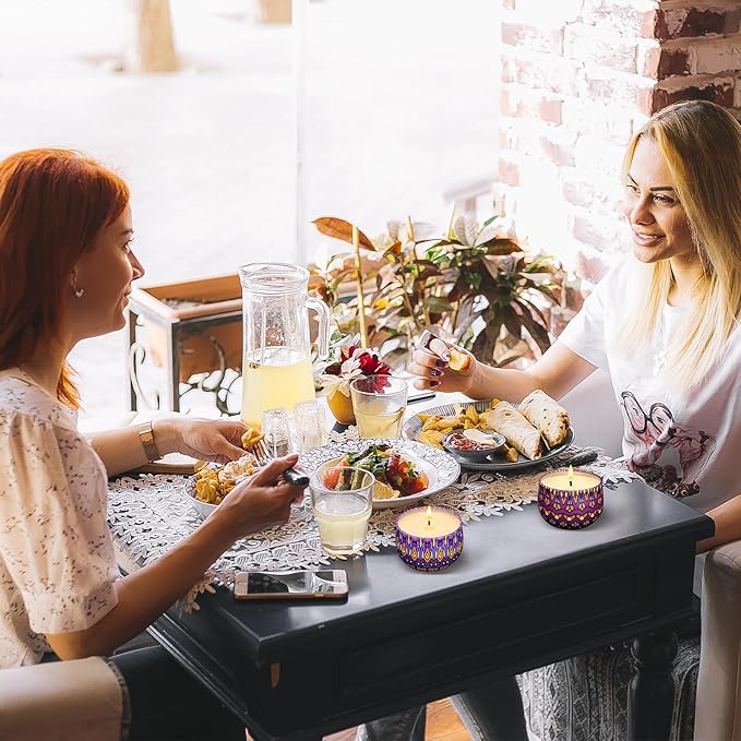 Scented Candles Gift Set, 12/24/48 Pack Candles for Home Scented, Long Lasting Soy Candle, Birthday Gifts for Women, Aromatherapy Candle for Stress Relief, Relaxation, Bath, Yoga