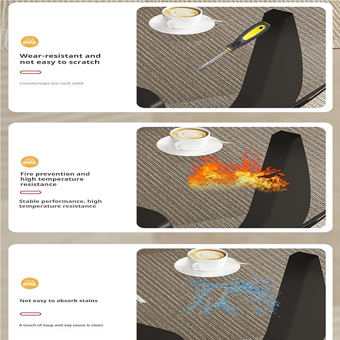 EASYSOUL Modern Glass Coffee Table, 32.68" D x 22.44" W x 15.75" H, Abstract Round Tea Tables for Living Room Home Office Industrial Cocktail Tables (Log-Clear Glass, 32.68")