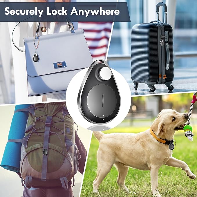Utag GPS Tracker for Kids Hidden 4pack, Security Tag with Pins Works with Find My (iOS only), Lost Mode, Anti-Removal Tracking Device for Children, Elderly, Pets, Backpack, Vehicles, No Monthly fee