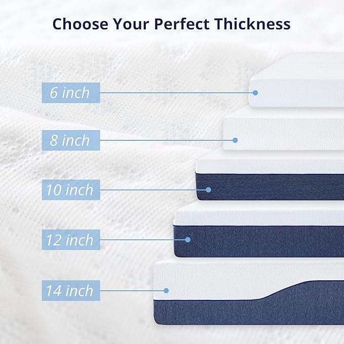 EGOHOME 6 Inch Twin Mattress for Kids, Gel Memory Foam with Charcoal, Fiberglass Free, CertiPUR-US Certified, Temperature-Regulating, Washable Cover, Medium Firm, Bed in a Box, 75"x38"x6"