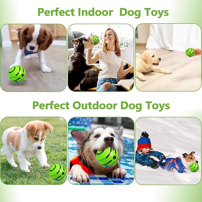 Dog Toys,Interactive Dog Balls for Large Dogs,Durable Vinyl for Training, Teeth Cleaning & Energy Release