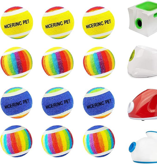 X-Small Dog Tennis Balls Dog Toys Ball 1.5" Pack of 12, Fit Ball Launchers