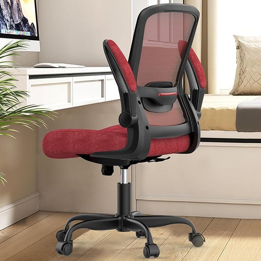 Mimoglad Office Chair, Ergonomic Desk Chair with Adjustable Lumbar Support, High Back Mesh Computer Chair with Flip-up Armrests-BIFMA Passed Task Chairs, Executive Chair for Home Office