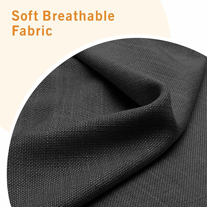 Sectional Sofa Couches for Living Room, 78'' Dark Grey 3 Seater L-Shaped Couch with Storage Ottoman, Comfy Fabric Convertible Sectionals Sofas with Chaise for Apartment, Office, Small Space