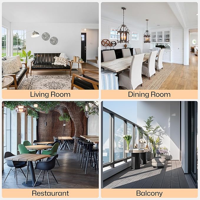 KCC Modern PU Leather Dining Chairs Set of 4, Upholstered Kitchen Chairs with Solid Wood Legs and Comfortable Seat for Dining Room/Lounge/Bedroom(Brown)