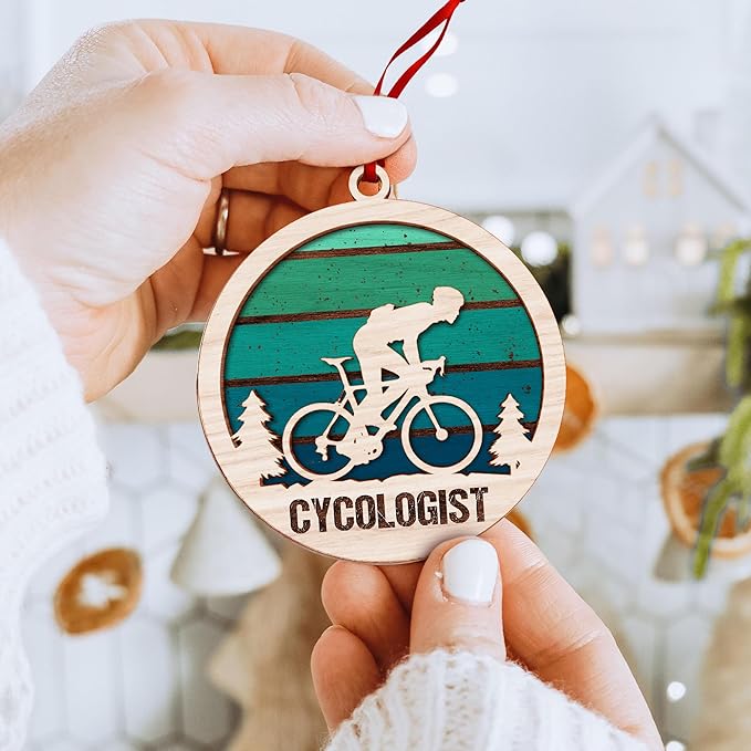 Bike Ornament - Bicycle Ornaments for Christmas Tree, Mountain Bike Ornament, for Mountain Bikers, Women Cyclists, Unique Bicycle Christmas Ornaments