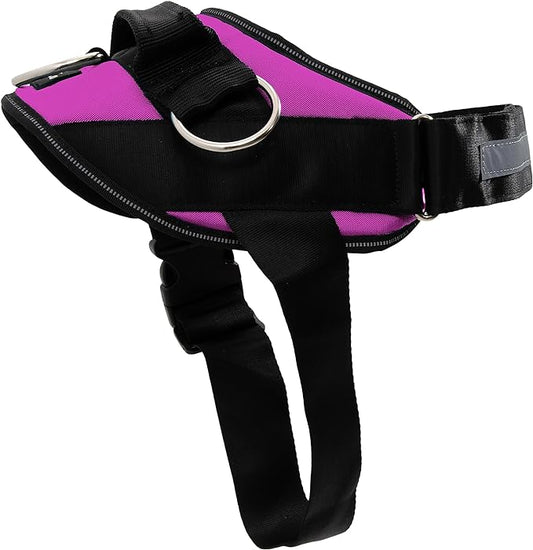 ShawnCo Essential Dog Harness, No-Pull Pet Vest with 3 Leash Clips, No Choke, Reflective, Adjustable and Padded, for Easy Walking and Training for Small, Medium and Large Dogs (Orchid, S)