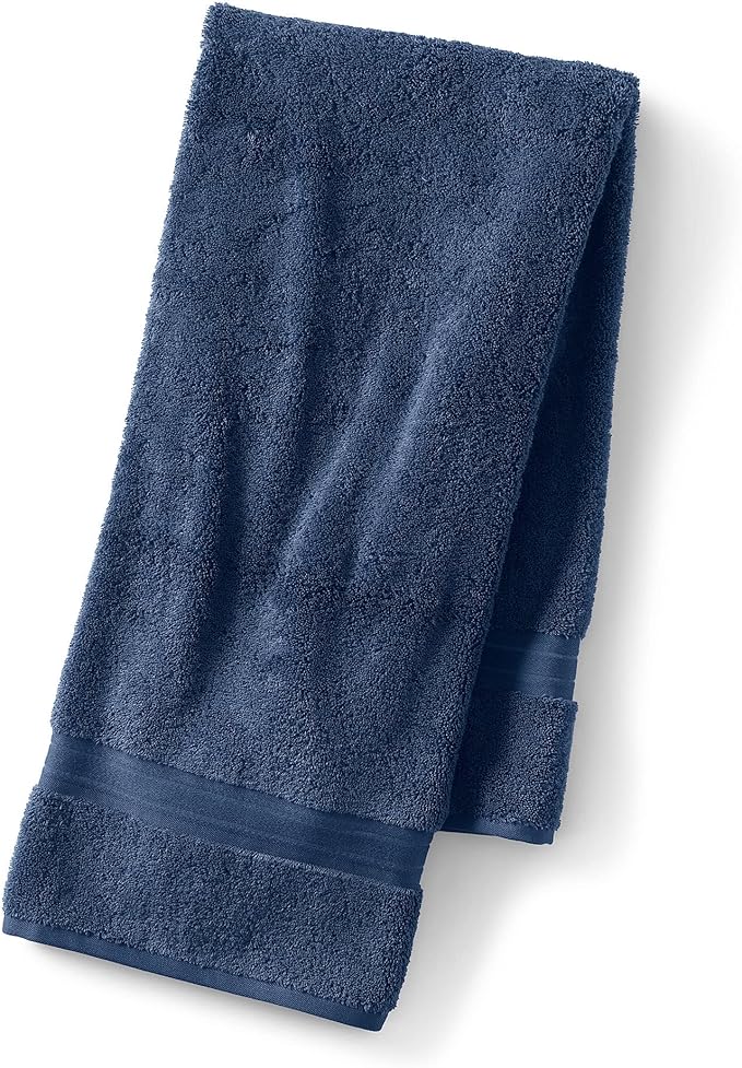 Lands' End Supima Towel Deep Sea Navy Bath- Bath Towel
