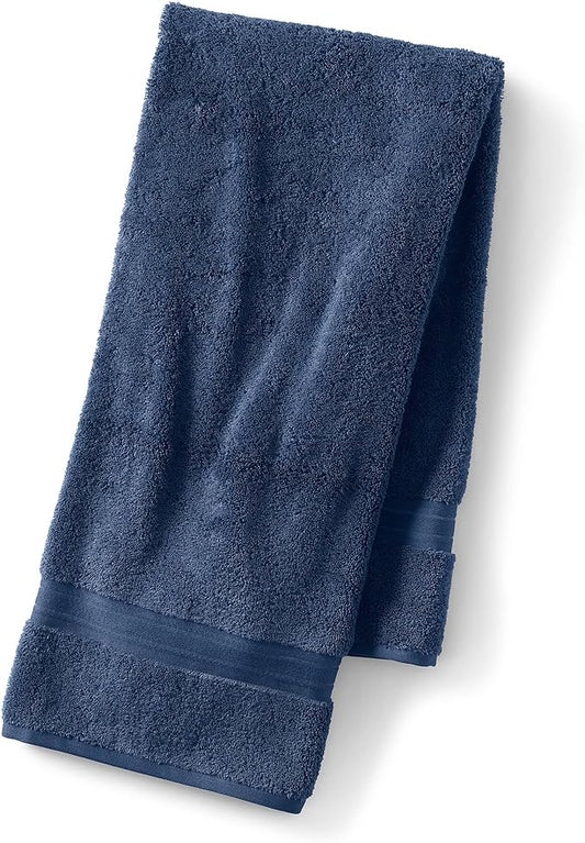 Lands' End Supima Towel Deep Sea Navy Bath- Bath Sheet