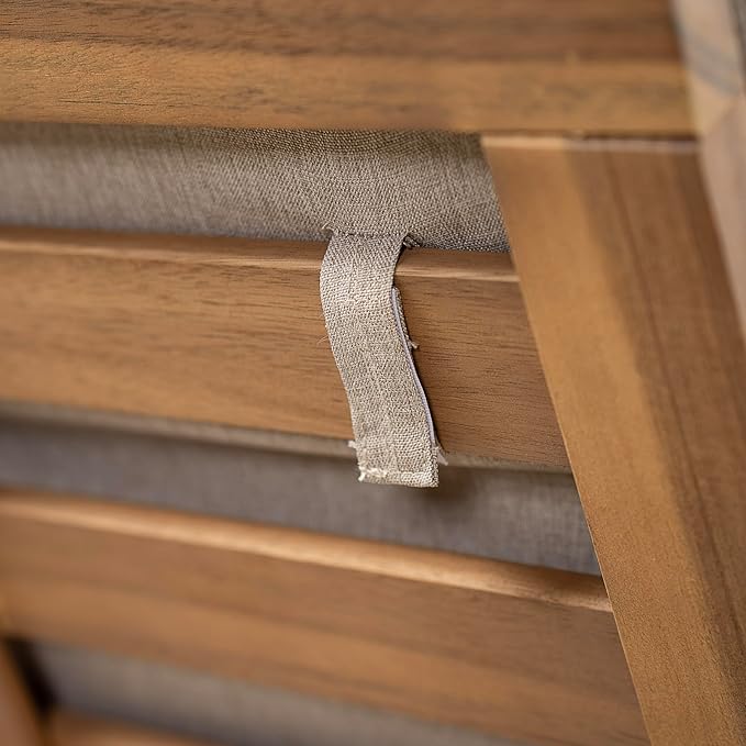 Christopher Knight Home Brolen Acacia Wood Chaise Lounge Chair Outdoor Set of 4, Patio Outdoor Chaise Lounge with Cushions, Adjustable Backrest Lounge Sofa, Wooden Sunbathing Pool Lounger, Teak+Beige