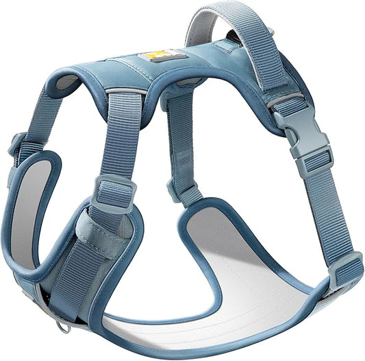 Core Dog Harness with Handle and Pocket, Sliver ion Inner Fabric, Wear-Resistant Shell Fabric, Reflective and Soft Padded (Capri Blue, Size Large)