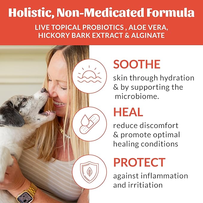 SKOUT'S HONOR Probiotic Hot Spot Hydrogel - Natural Hot Spot Treatment, Soothes and Heals Wounds, Burns, and Irritated Skin, Safe for All Skin Types, 4oz, 3-Pack