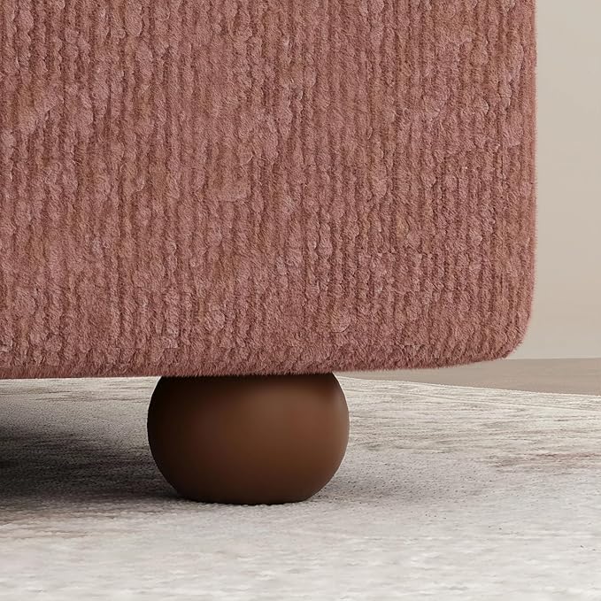 Twin Bed Frame with Headboard, Boucle Bed Frame, Soft Upholstered Platform Cloud Bedframe with Footboard, Solid Wood Legs, Solid Wooden Slats Support, No Box Spring Required, Easy Assembly