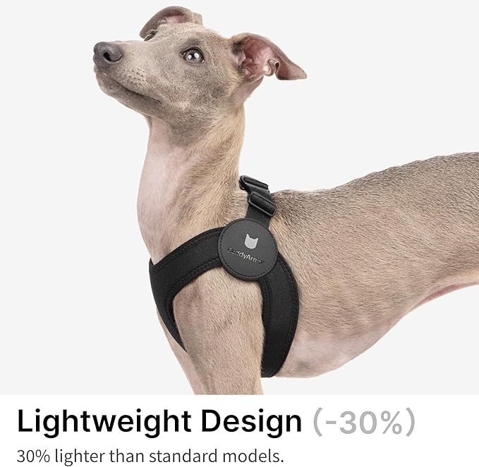 Ultra Comfortable Dog Harness Adjustable Soft Dog Vest, Alloy Buckle Closure Lightweight Stretchy Puppy Harness Step in for Small Sized Dogs Walking Training (Linen, L 18.9-20.8")