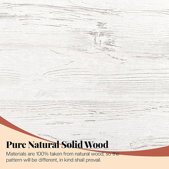 Jocisland King Size Bed Frame with Tall Upholstered Curved Headboard, Solid Wood Platform Bed, No Box Spring Needed, Wood Slat Support, Easy Assembly, White