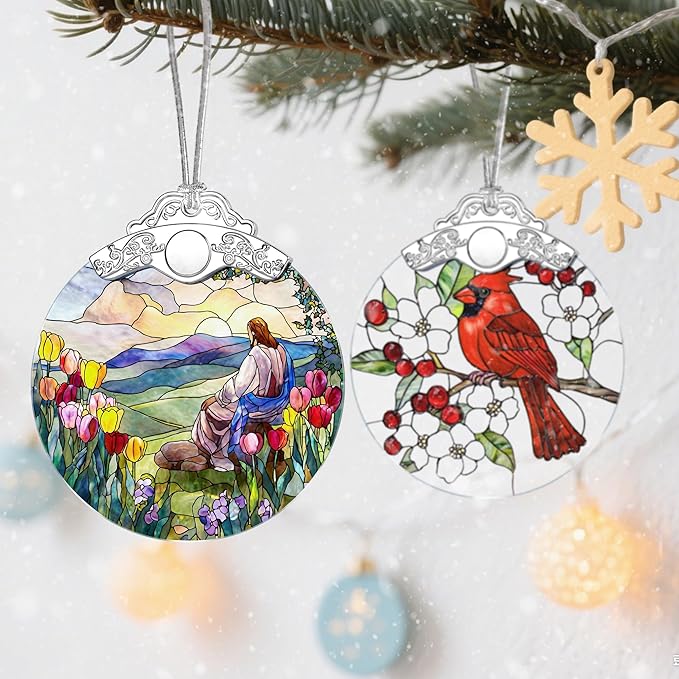 Jesus Christmas Decorations - Christmas Ornaments for Tree | Religious Holiday Ornaments | Christian Home Decor – Religious Gifts | Christian Gifts | Gift Ideas | Xmas Gift