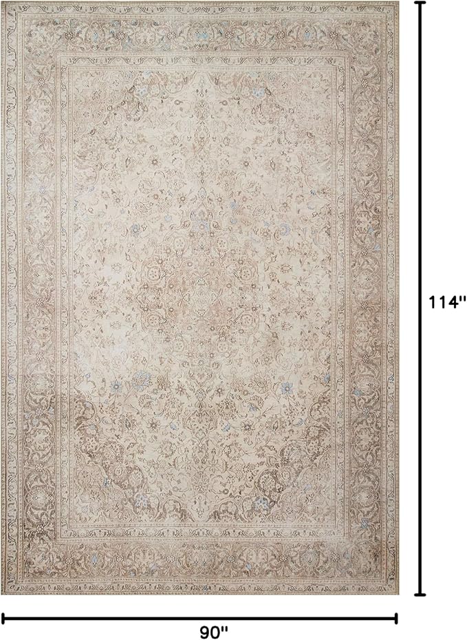 Loloi Loren Collection LQ-03 Sand/Taupe 7'-6" x 9'-6" Area Rug