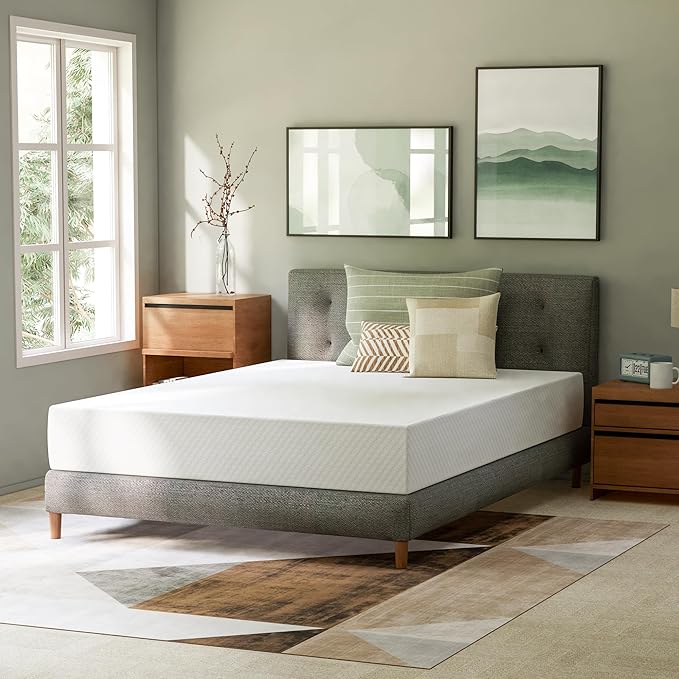 GAESTE 10 Inch Full Cooling Gel Memory Foam Medium Firm Mattress Breathable Pressure Relief CertiPUR-US Certified Foam, Mattress-in-a-Box for Kids and Adults No Fiberglass (Full, 10 in)