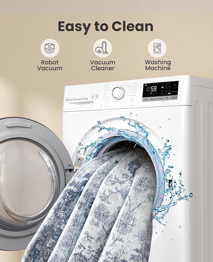 AMADA HOMEFURNISHING 2x3 Washable Area Rug, Low-Profile Entryway Rug with Non-Slip Backing & Durable Edge Binding, Vintage Rug Pattern, Small Rugs for Entryway, Kitchen & Living Room