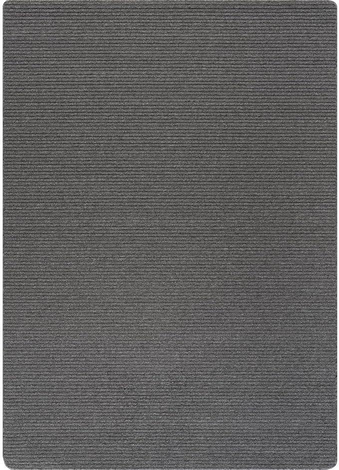 Non Slip Gray Solid Rubber Back Thing Rug for Living Room 3x5 Area Rugs for Kitchen, Rugs for Bedroom, Stain Resistant Easy Cleaning Non Shedding Carpet Gray 3 x 5