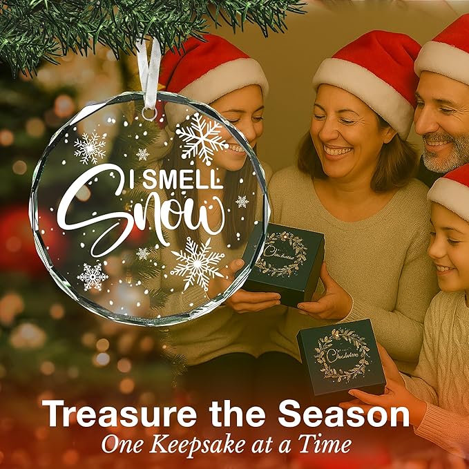 I Smell Snow Ornament - Ideal Christmas Tree Decorations for Film Enthusiasts, Fun and Unique Xmas Clearance Ornaments, Snowman Gifts for Movie Lovers, 2025 Snowy Snowman Christmas Ornaments