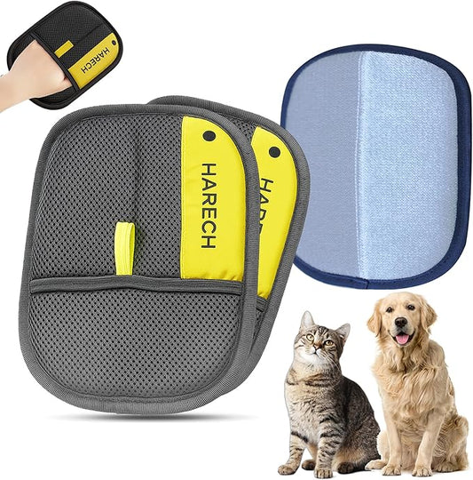 [1 pcs] Pet Hair Removal Glove for Dogs & Cats, Washable and Reusable Hair Removal Glove for Pets, Updated Easy Hair Catcher for Furniture, Sofas, Beds, Cloths, Carpets, Fur Remover Glove.