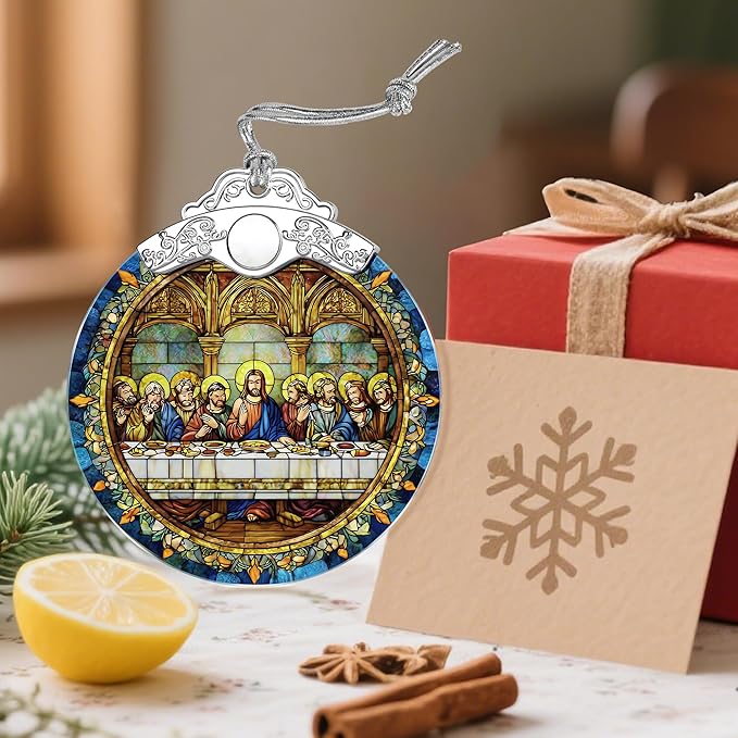 The Last Supper Christmas Decorations - Christmas Ornaments for Tree | Christian Religious Holiday Ornaments – Religious Gifts | Holiday Party Gifts | Gift Ideas & Xmas Gift