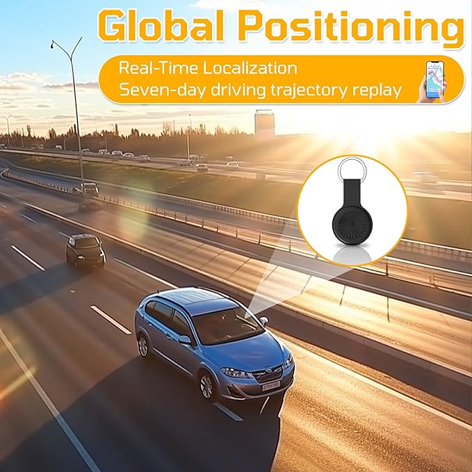 GPS Tracker for Vehicles, Mini Portable Car GPS Tracking of iOS & Android App Support, Full Global Coverage Location GPS Tracker for Dogs,No Subscription Required/No Monthly Fee/No SIM Card Required