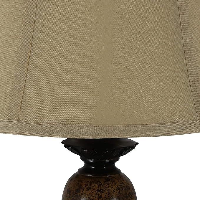 Decor Therapy Mae Table and Floor Lamp Set, Huntington Bronze with Light Marble 3 pack