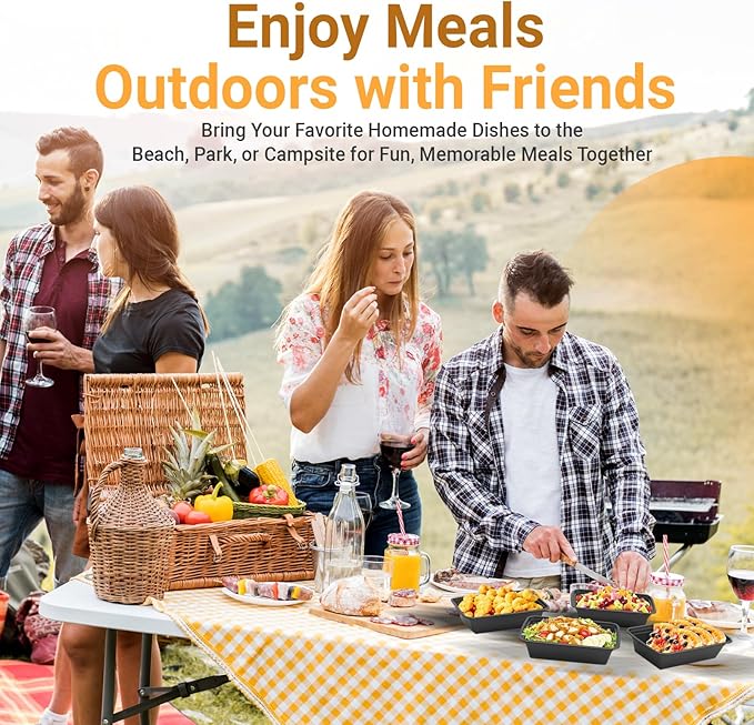 Koppochef 26oz Meal Prep containers [50 Pack], Leakproof and Durable, Microwave Dishwasher Freezer Safe, Single Compartment Stackable Take Out Food Containers with Lid, BPA Free and Recyclable