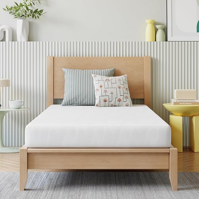 Novilla Twin Mattress for Kids, 5 Inch Twin Bed Mattresses in a Box, Gel Memory Foam Mattresses for Cooling Night Sleep, Pressure Relief, CertiPUR-US Certified
