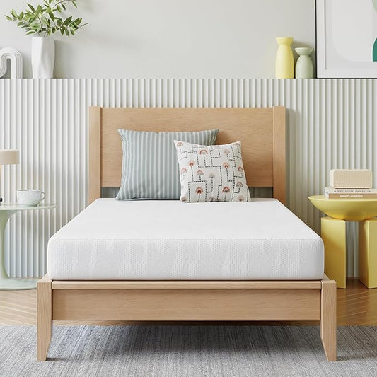 Novilla Twin Mattress for Kids, 5 Inch Twin Bed Mattresses in a Box, Gel Memory Foam Mattresses for Cooling Night Sleep, Pressure Relief, CertiPUR-US Certified