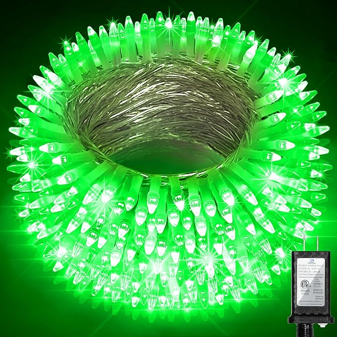 1500LED Christmas Lights Outdoor Use, 470ft 12 Modes Green LED String Lights with Timer Dimmable, Waterproof Christmas Tree Lights for Xmas Patio Yard Fence Balcony Garden Party Decor Green