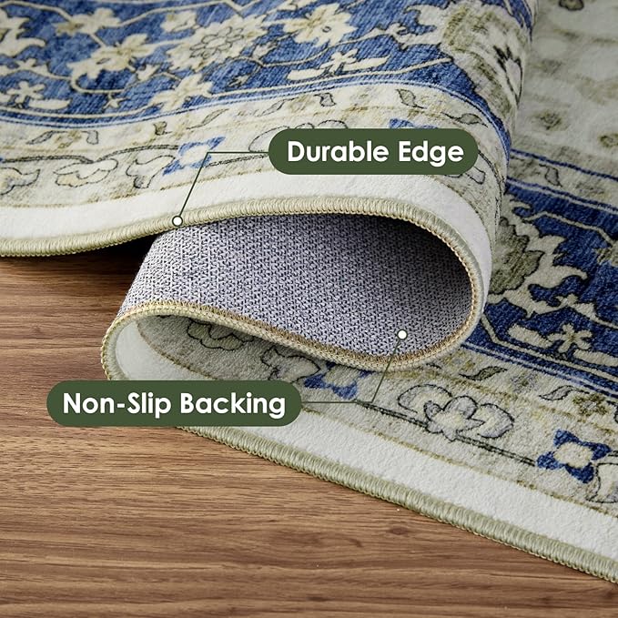 Small Rugs Door Mat 2x3 - Washable Entry Area Rugs Entrance Floor Carpet Non-Slip Door Mat Thin Rug Low-Pile Doormat for Bedroom Kitchen