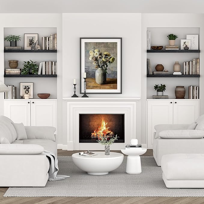 Vivelove Single Floating Shelves 36 inch Long, 10 in Deep Shelves Wall Mounted for Bedroom, Bathroom, Living Room, Kitchen, Office, Modern Shelf Home Decor, Set of 1, Black