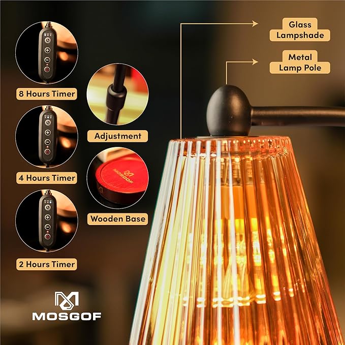 Candle Warmer Lamp with Timer and Dimmable, Candle Lamp Warmer for Mom Birthday Gifts, Elegant Design Electric Candle Warmers for Aromatherapy, Portable Wax Warmer Lamp