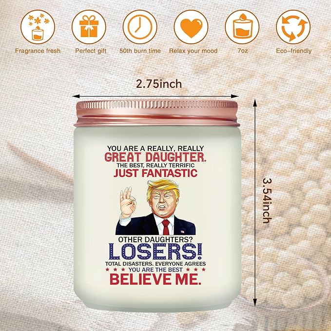 Daughter Gifts from Mom Dad - Gift for Daughter - Birthday Christmas Mothers Day Gifts for Daughter - Candle