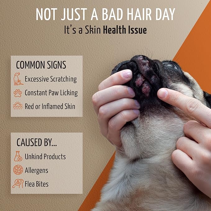 Tauro Pro Line Dog Conditioner Spray for Itchy Skin - Soothes Dry, Sensitive Skin, Calms Itching from Allergies, Dandruff - Leave in Pet Conditioner for Dogs, Cat & Puppy (Derma Care 8.5 Fl Oz)