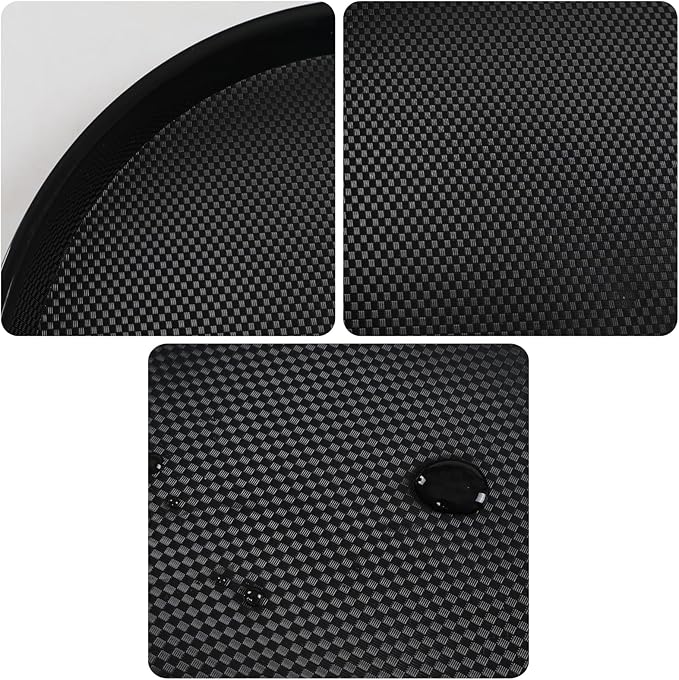 Zopnny 6-Pack Plastic Round Serving Trays, Breakfast Food Serving Trays Set