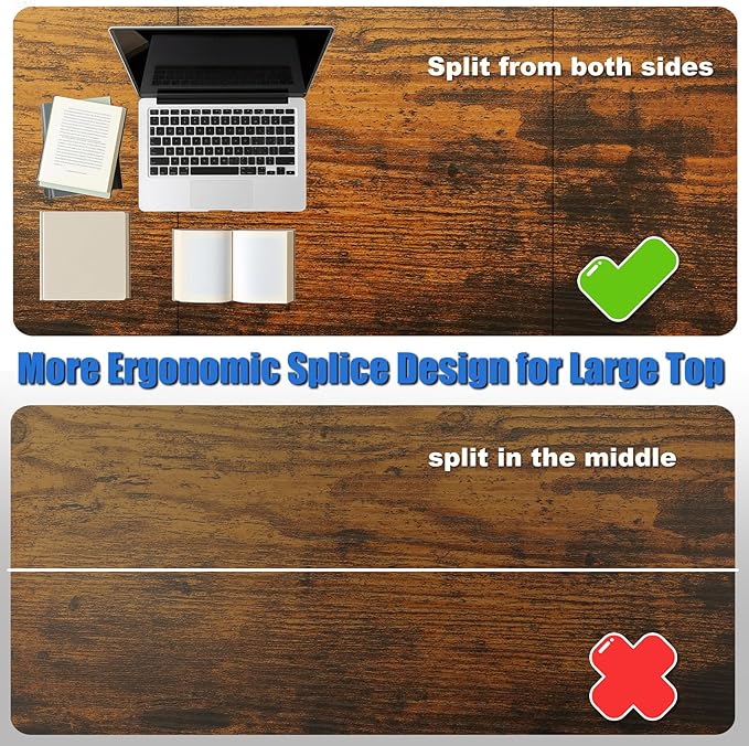 Standing Desk with Splice Board Adjustable Height- 63 inch Mobile Stand up Desk with Wheels, Portable Sit Stand Desks Electric with Lockable Casters