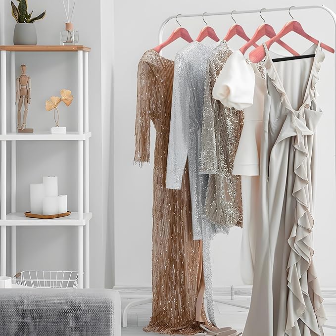 Cedar Hangers for Closet - 5 Pack Extra Wide Wooden Hangers for Suits, Coat, Dress, Jacket, Clothes Storage - Non Slip Foam Padded Pant Bar with 360° Swivel Hook, Aromatic American Cedar Wood