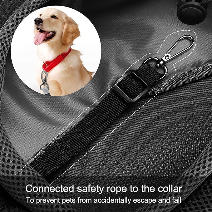FDJASGY Pet Sling Carrier for Small Dogs Cats,Breathable Mesh Travelling Hand Free Puppy Backpack with Pouch and Adjustable Strap Carrier