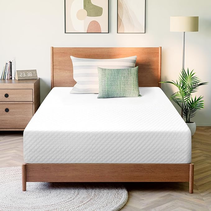 GAESTE 12 Inch Twin Cooling Gel Memory Foam Mattress Medium Firm for Cool Sleep Pressure Relieving CertiPUR-US Certified Foam, Convenient Mattress in a Box Fiberglass Free (Twin, 12 in)