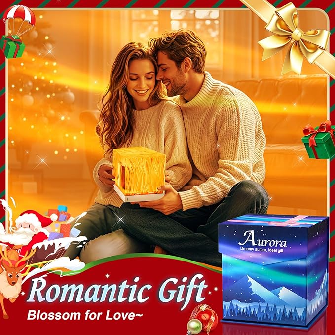 Christmas Projector Christmas Gifts for Teens,White Noise Sound Machine+18 Colors+Bluetooth Music+Remote Control Northern Lights Projector Aurora Light Projector for Bedroom,Christmas Stuff Room Decor