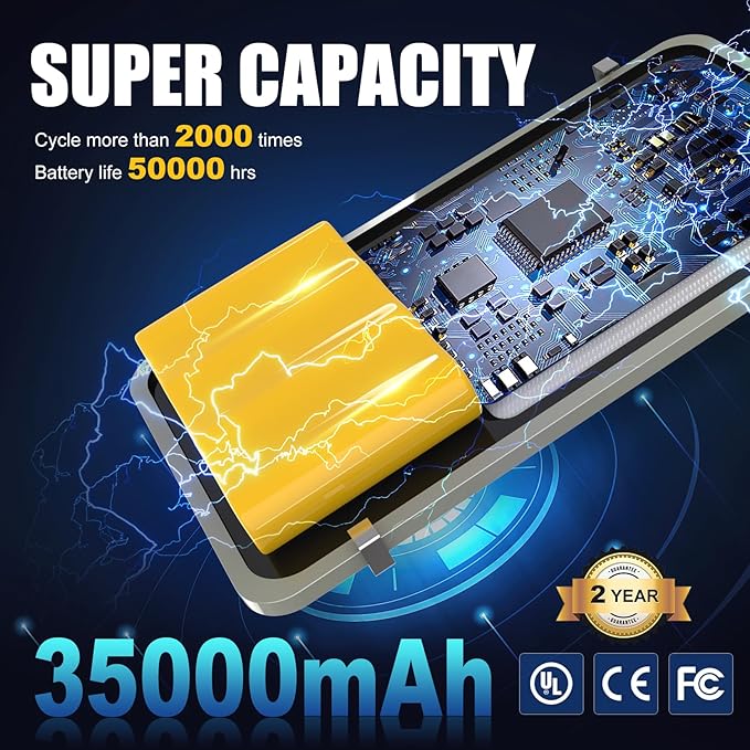 10000W Solar Street Lights Outdoor - 6500K Solar Parking Lot Lights Commercial Dusk to Dawn, Heavy Duty Split Type LED Solar Street Light Remote Control, Street Lights Solar Powered for Yard (2Pack)