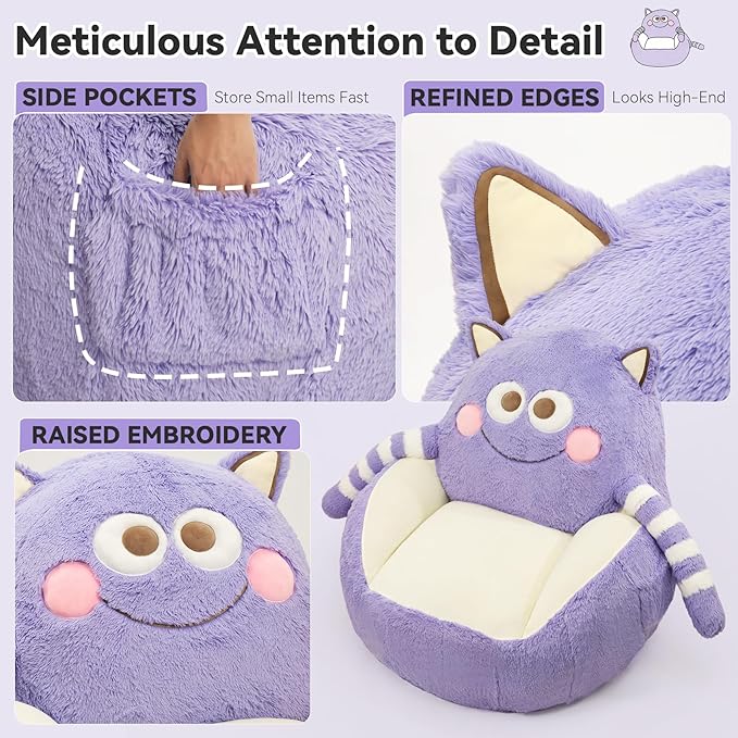 Creative-Style Sofa, Small Couch with Deep Seat, Ergonomically Designed Couches for Living Room, Bedroom, Apartment Use, Removable Sofa Cover