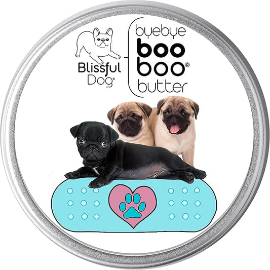 The Blissful Dog 8 oz TIN Pug Booboo Butter